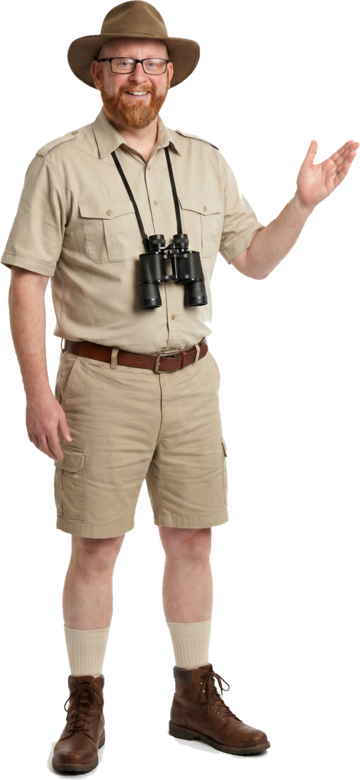 Jon, your costumed Valley Ranger host, welcoming you