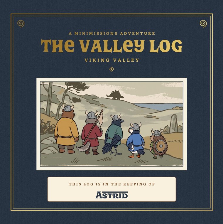 The Valley Log - hardback with your child's name in gold